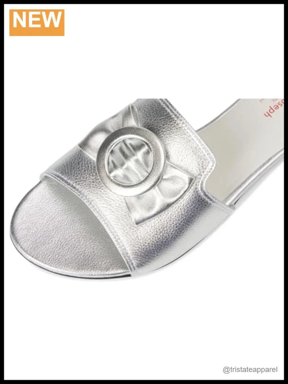 Leather Slingback Slide Sandals Flat Comfort Casual
